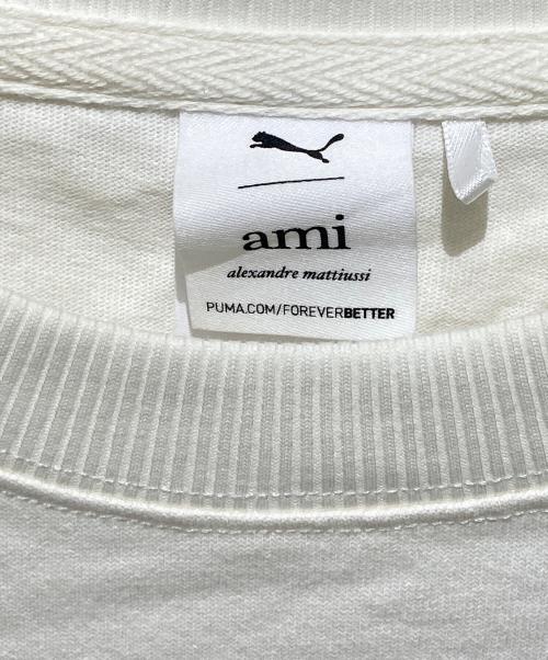 AMI PARIS（アミ パリス）AMI PARIS (アミ パリス) PUMA (プーマ) コラボワッペンTシャツ アイボリー サイズ:Lの古着・服飾アイテム