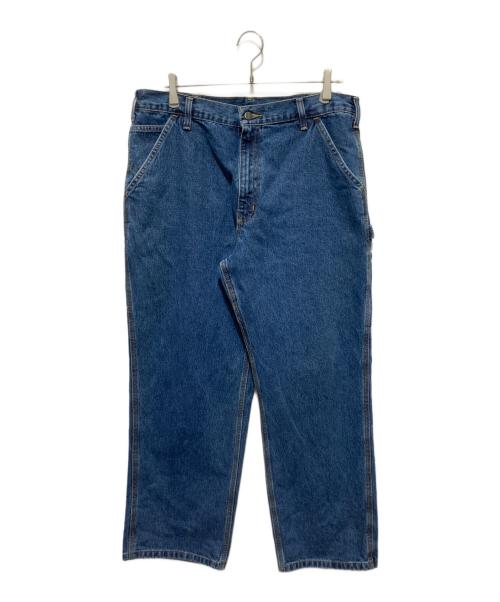 CarHartt（カーハート）CarHartt (カーハート) ダンガリー ワークパンツ ルーズフィット / LOOSE FIT WORK DUNGAREE PANT-DEEPSTONE インディゴ サイズ:36×30の古着・服飾アイテム