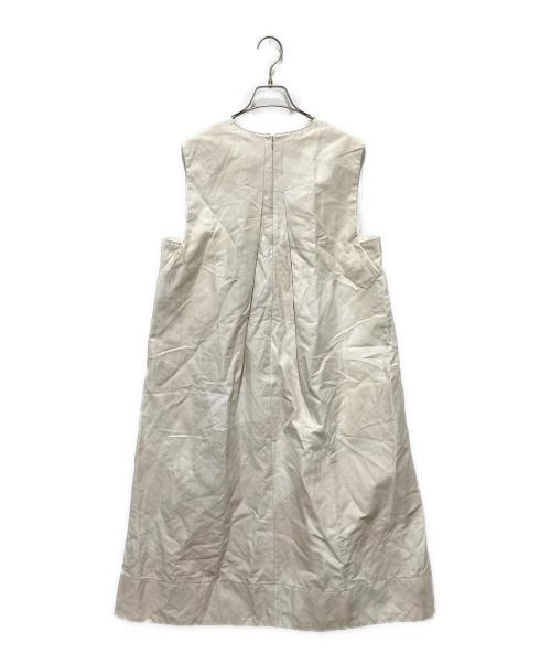 ADORE（アドーア）ADORE (アドーア) コットンリネン ディスチャージプリントワンピース ベージュ サイズ:38の古着・服飾アイテム
