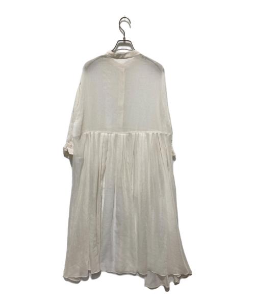ADORE（アドーア）ADORE (アドーア) ソフトオーガンジーブラウス アイボリー サイズ:38の古着・服飾アイテム