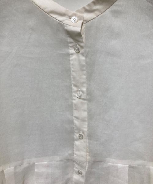 ADORE（アドーア）ADORE (アドーア) ソフトオーガンジーブラウス アイボリー サイズ:38の古着・服飾アイテム