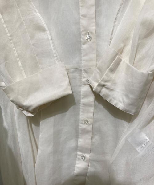 ADORE（アドーア）ADORE (アドーア) ソフトオーガンジーブラウス アイボリー サイズ:38の古着・服飾アイテム