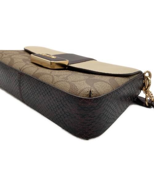 COACH（コーチ）COACH (コーチ) ミニグレースチェーン2WAYバッグ ベージュの古着・服飾アイテム