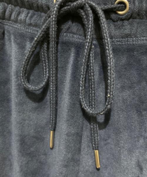 POLO RALPH LAUREN（ポロ・ラルフローレン）POLO RALPH LAUREN (ポロ・ラルフローレン) ベロアロゴ刺繍スリープウェアセットアップ ブルー サイズ:Ｍの古着・服飾アイテム