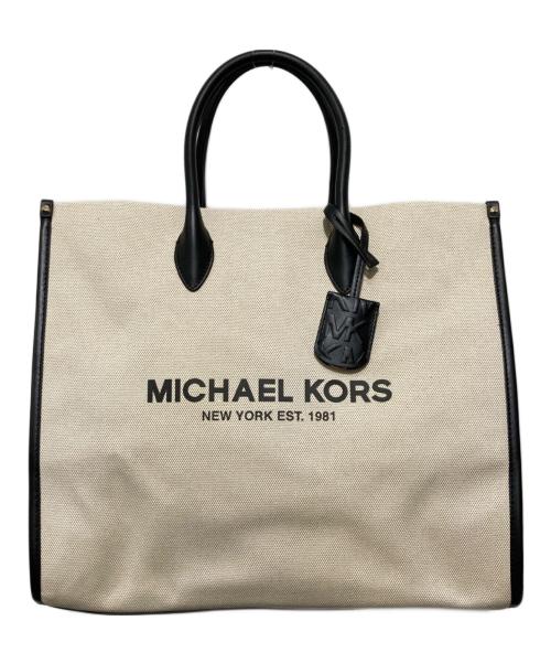 MICHAEL KORS（マイケルコース）MICHAEL KORS (マイケルコース) 2WAYキャンバストートバッグ ブラウンの古着・服飾アイテム