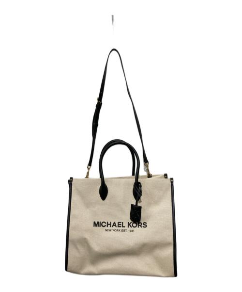 MICHAEL KORS（マイケルコース）MICHAEL KORS (マイケルコース) 2WAYキャンバストートバッグ ブラウンの古着・服飾アイテム