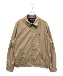 POLO RALPH LAUREN（ポロ・ラルフローレン）の古着「ポニー刺繍ピーチスキンスイングトップ」｜ベージュ