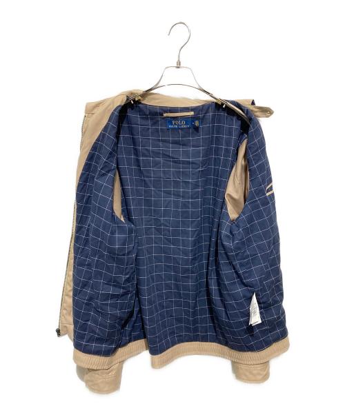 POLO RALPH LAUREN（ポロ・ラルフローレン）POLO RALPH LAUREN (ポロ・ラルフローレン) ポニー刺繍ピーチスキンスイングトップ ベージュ サイズ:Mの古着・服飾アイテム