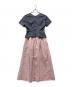 HER LIP TO (ハーリップトゥ) Asymmetrical Belted Docking Dress / アシメトリカルベルテッドドッキングワンピース グレー サイズ:M：9000円