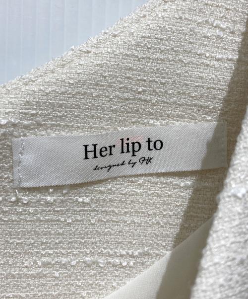 HER LIP TO（ハーリップトゥ）HER LIP TO (ハーリップトゥ) Asymmetrical Belted Docking Dress / アシメトリカルベルテッドドッキングワンピース サイズ:Ｓの古着・服飾アイテム