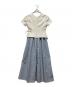 HER LIP TO (ハーリップトゥ) Asymmetrical Belted Docking Dress / アシメトリカルベルテッドドッキングワンピース サイズ:Ｓ：12000円