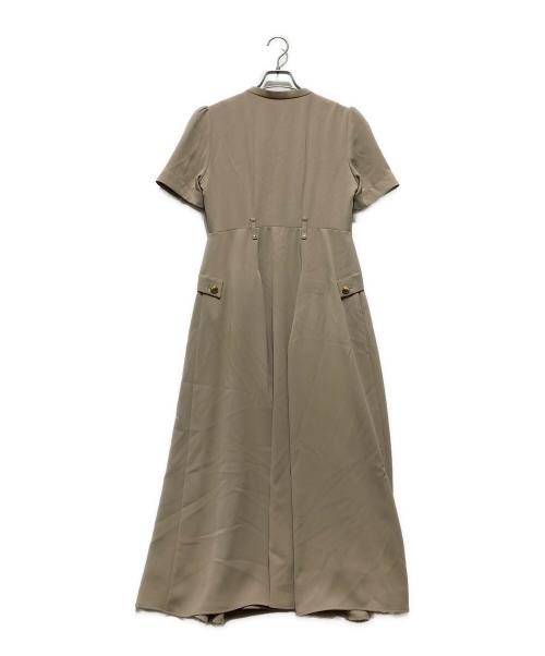 HER LIP TO（ハーリップトゥ）Her lip to (ハーリップトゥ) Nora Front Zip Dress / ワンピース ベージュ サイズ:Mの古着・服飾アイテム