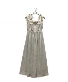 HER LIP TO（ハーリップトゥ）の古着「Verona Tweed Long Dress / ツイードロングドレス」｜ベージュ