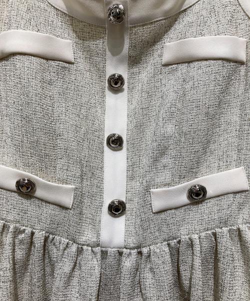 HER LIP TO（ハーリップトゥ）Her lip to (ハーリップトゥ) Verona Tweed Long Dress / ツイードロングドレス ベージュ サイズ:Mの古着・服飾アイテム