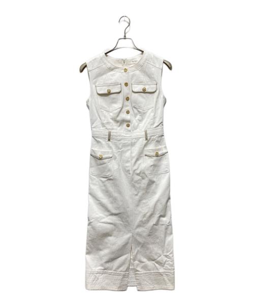 HER LIP TO（ハーリップトゥ）Her lip to (ハーリップトゥ) Padua Denim Dress ホワイト サイズ:Ｓの古着・服飾アイテム