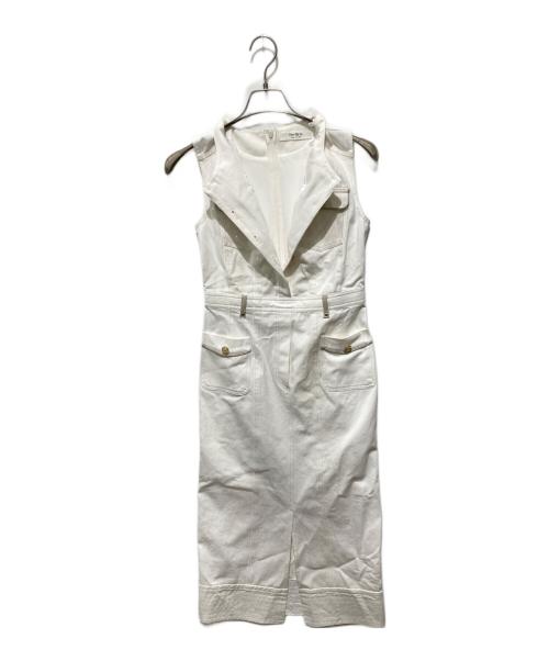 HER LIP TO（ハーリップトゥ）Her lip to (ハーリップトゥ) Padua Denim Dress ホワイト サイズ:Ｓの古着・服飾アイテム