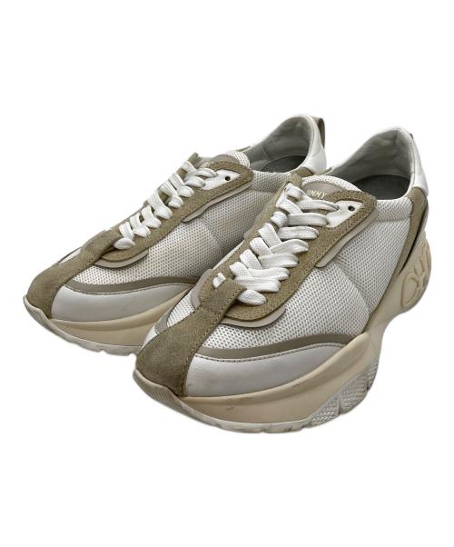 JIMMY CHOO（ジミーチュウ）JIMMY CHOO (ジミーチュウ) レイン/チャンキースニーカー ベージュ サイズ:41の古着・服飾アイテム