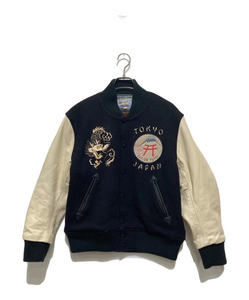 TAILOR東洋（テーラートウヨウ）TAILOR東洋 (テーラートウヨウ) whitesville (ホワイツビル) ウールメルトン レザースリーブ スタジャン / WV14461 ブラック サイズ:38の古着・服飾アイテム