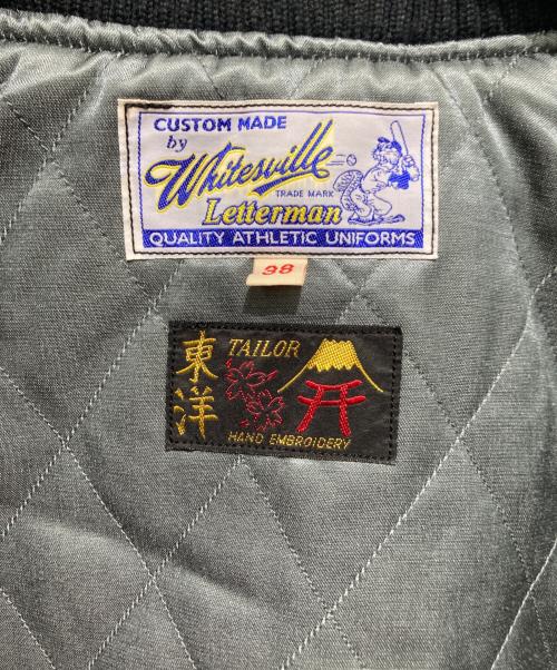 TAILOR東洋（テーラートウヨウ）TAILOR東洋 (テーラートウヨウ) whitesville (ホワイツビル) ウールメルトン レザースリーブ スタジャン / WV14461 ブラック サイズ:38の古着・服飾アイテム