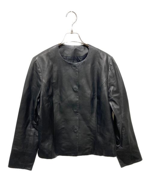 DAMA collection（ダーマコレクション）DAMA collection (ダーマコレクション) ノーカラーレザージャケット ブラック サイズ:13ARの古着・服飾アイテム