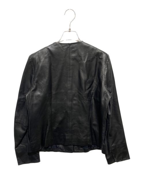 DAMA collection（ダーマコレクション）DAMA collection (ダーマコレクション) ノーカラーレザージャケット ブラック サイズ:13ARの古着・服飾アイテム