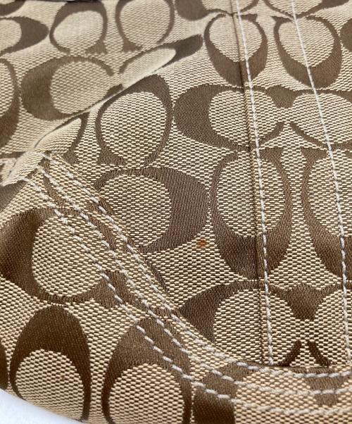 COACH（コーチ）COACH (コーチ) ワンショルダーバッグ ベージュ×ホワイトの古着・服飾アイテム