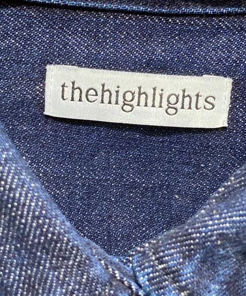 THEHIGHILIGHTS（ザ・ハイライツ）THEHIGHILIGHTS (ザ・ハイライツ) オーバーサイズデニムシャツ インディゴ サイズ:FREEの古着・服飾アイテム