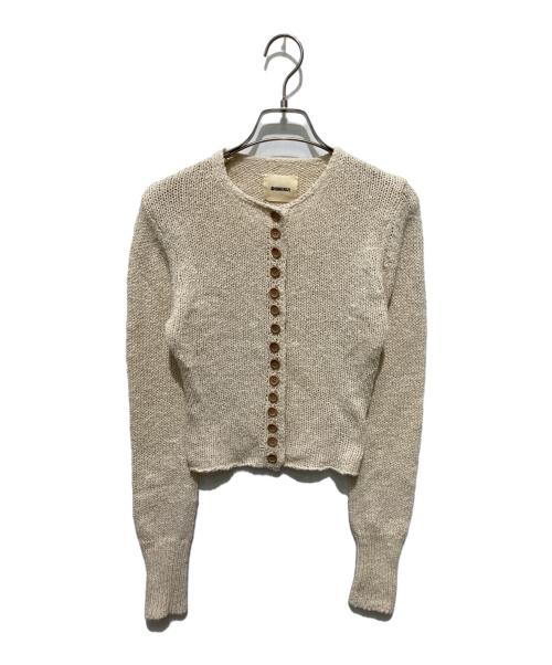 SHISHIKUI（シシクイ）SHISHIKUI (シシクイ) many botan編み込みカーディガン ベージュ サイズ:FREEの古着・服飾アイテム