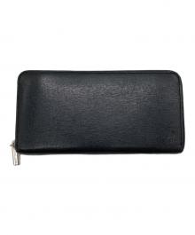 RALPH LAUREN（ラルフローレン）の古着「ポニー型押しラウンドジップウォレット」｜ブラック