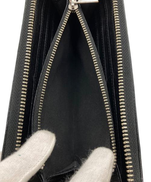 RALPH LAUREN（ラルフローレン）RALPH LAUREN (ラルフローレン) ポニー型押しラウンドジップウォレット ブラックの古着・服飾アイテム