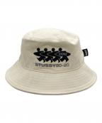 stussy×COMME des GARCONSステューシー×コムデギャルソン）の古着「CDG CANVAS BUCKET HAT」｜アイボリー