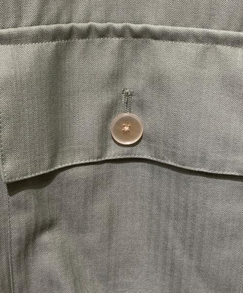 AURALEE（オーラリー）AURALEE (オーラリー) WOOL HERRINGBONE OVER SHIRT グリーン サイズ:4の古着・服飾アイテム