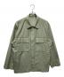 AURALEE（オーラリー）の古着「WOOL HERRINGBONE OVER SHIRT」｜グリーン