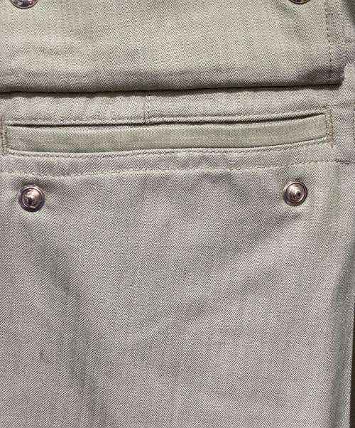 AURALEE（オーラリー）AURALEE (オーラリー) WOOL HERRINGBONE CARGO PANTS グリーン サイズ:3の古着・服飾アイテム