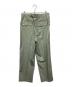 AURALEE (オーラリー) WOOL HERRINGBONE CARGO PANTS グリーン サイズ:3：30000円