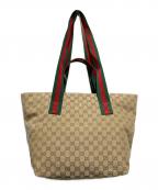 GUCCIグッチ）の古着「GGキャンバストートバッグ」｜ブラウン