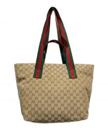 GUCCI（グッチ）の古着「GGキャンバストートバッグ」｜ブラウン