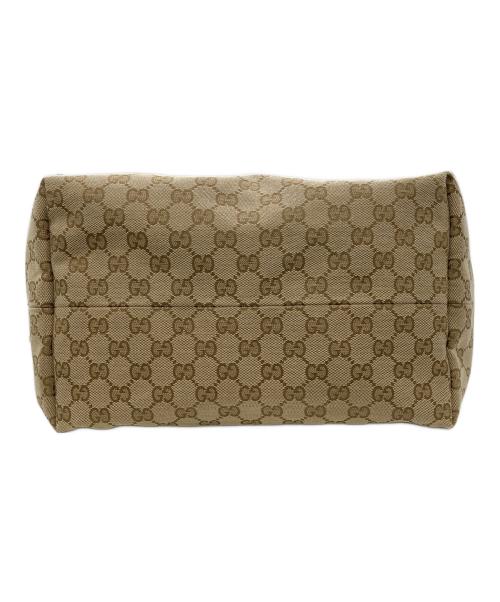GUCCI（グッチ）GUCCI (グッチ) GGキャンバストートバッグ ブラウンの古着・服飾アイテム