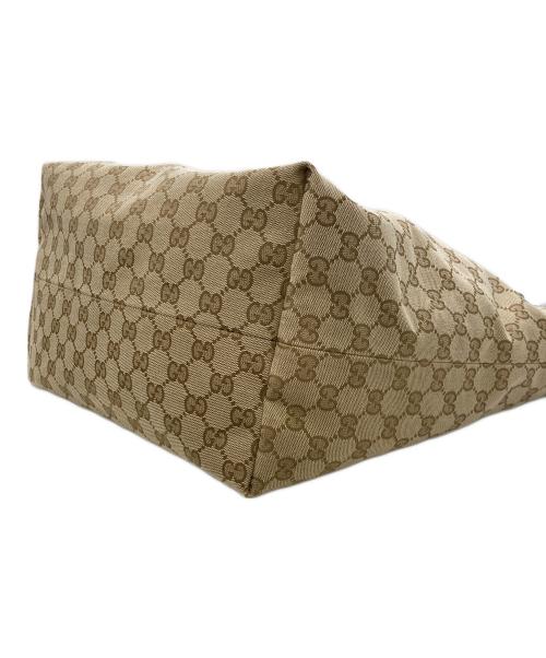 GUCCI（グッチ）GUCCI (グッチ) GGキャンバストートバッグ ブラウンの古着・服飾アイテム