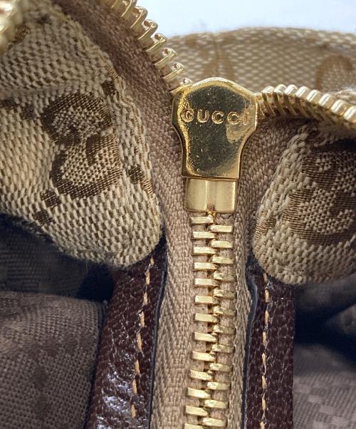 GUCCI（グッチ）GUCCI (グッチ) GGキャンバストートバッグ ブラウンの古着・服飾アイテム