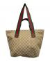 GUCCI (グッチ) GGキャンバストートバッグ ブラウン：120000円