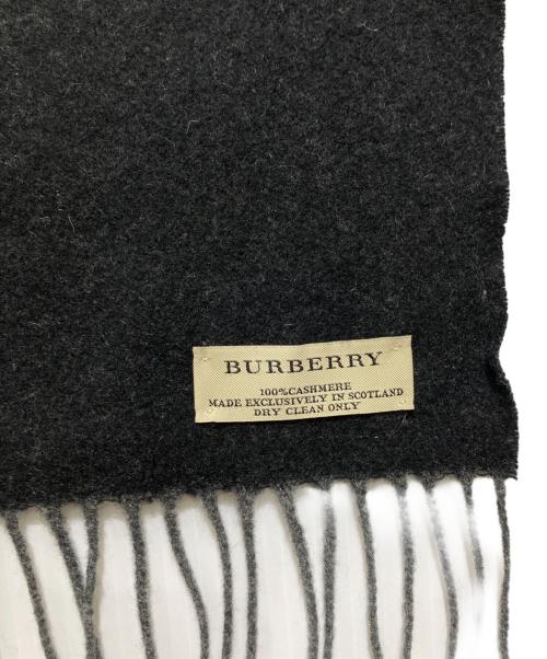BURBERRY LONDON（バーバリーロンドン）BURBERRY LONDON (バーバリーロンドン) ダブルフェイスビッグホースカシミヤストール グレーの古着・服飾アイテム