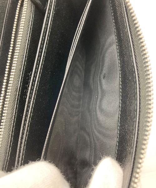 PRADA（プラダ）PRADA (プラダ) ラウンドジップ長財布 ブラックの古着・服飾アイテム