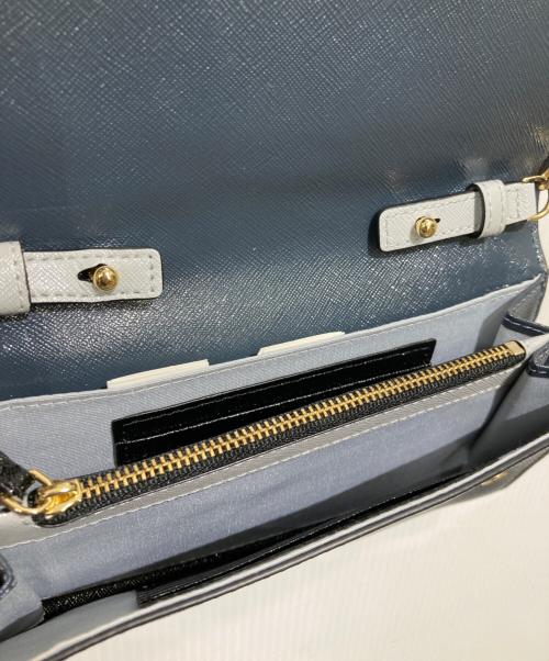 MARC JACOBS（マークジェイコブス）MARC JACOBS (マークジェイコブス) ショルダーウォレット ブルーの古着・服飾アイテム