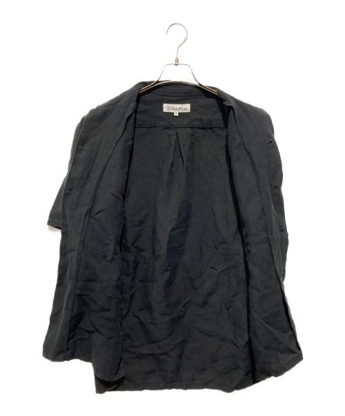 Y's for men（ワイズフォーメン）Y'S for men (ワイズフォーメン) 半袖リネンオープンカラーシャツ ブラック サイズ:3の古着・服飾アイテム