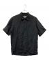 Y'S for men（ワイズフォーメン）の古着「半袖リネンオープンカラーシャツ」｜ブラック