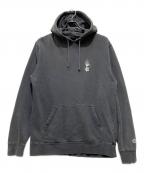 stussy×i-Dステューシー×アイディー）の古着「折れクラウンIDプリントパーカー」｜ブラック