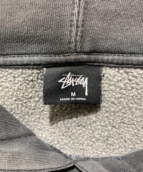 stussy（ステューシー）stussy (ステューシー) i-D (アイディー) 折れクラウンIDプリントパーカー ブラック サイズ:Mの古着・服飾アイテム