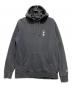 stussy（ステューシー）の古着「折れクラウンIDプリントパーカー」｜ブラック