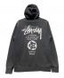 stussy (ステューシー) i-D (アイディー) 折れクラウンIDプリントパーカー ブラック サイズ:M：10000円